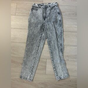 Vintage Bonjour Acid Wash Straight Leg High-Rise Jeans 80s Women’s Size 6